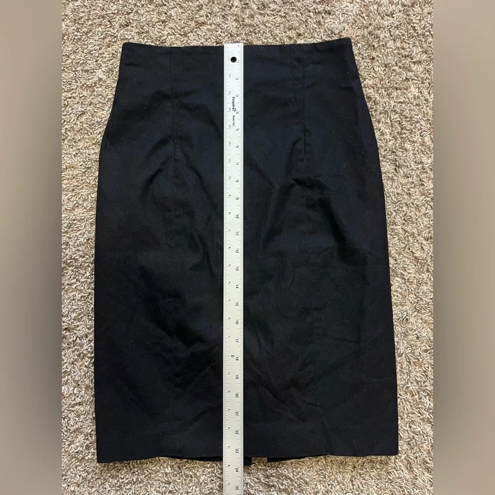 Helmut Lang black pencil skirt‎ office workplace professional dressy Size 4